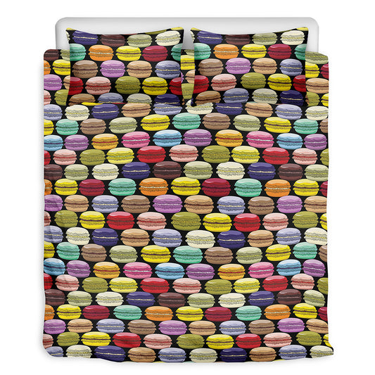 French Macarons Pattern Print Duvet Cover Bedding Set