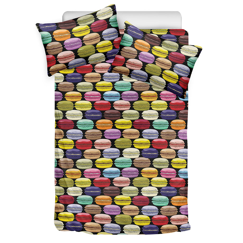 French Macarons Pattern Print Duvet Cover Bedding Set