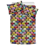 French Macarons Pattern Print Duvet Cover Bedding Set