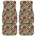 French Macarons Pattern Print Front and Back Car Floor Mats