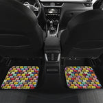 French Macarons Pattern Print Front and Back Car Floor Mats