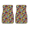 French Macarons Pattern Print Front Car Floor Mats
