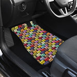 French Macarons Pattern Print Front Car Floor Mats