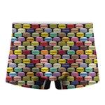 French Macarons Pattern Print Men's Boxer Briefs