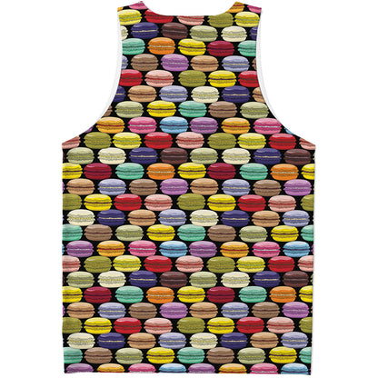 French Macarons Pattern Print Men's Tank Top