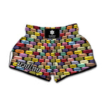 French Macarons Pattern Print Muay Thai Boxing Shorts