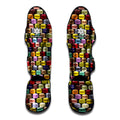 French Macarons Pattern Print Muay Thai Shin Guards