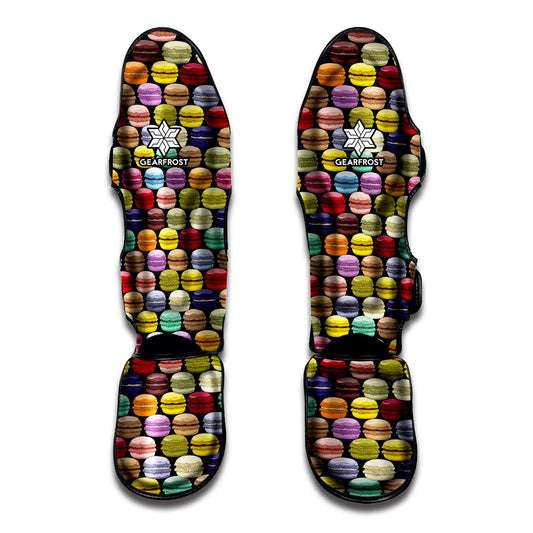 French Macarons Pattern Print Muay Thai Shin Guard