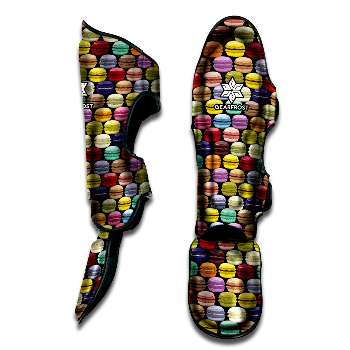 French Macarons Pattern Print Muay Thai Shin Guard