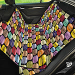 French Macarons Pattern Print Pet Car Back Seat Cover