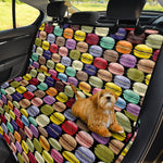 French Macarons Pattern Print Pet Car Back Seat Cover