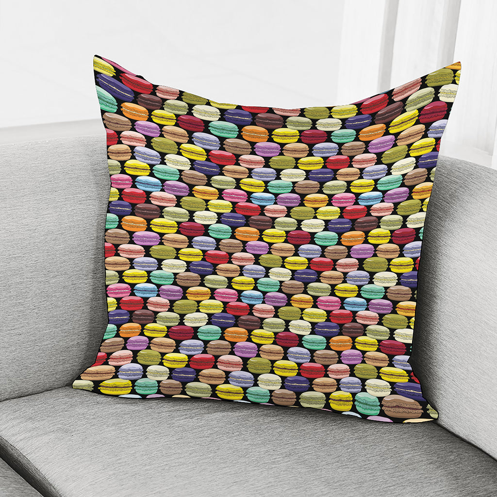 French Macarons Pattern Print Pillow Cover