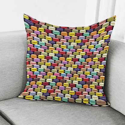 French Macarons Pattern Print Pillow Cover
