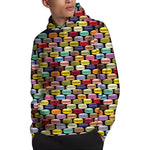 French Macarons Pattern Print Pullover Hoodie