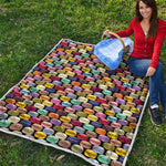 French Macarons Pattern Print Quilt