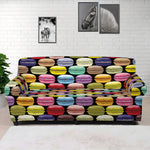 French Macarons Pattern Print Sofa Cover