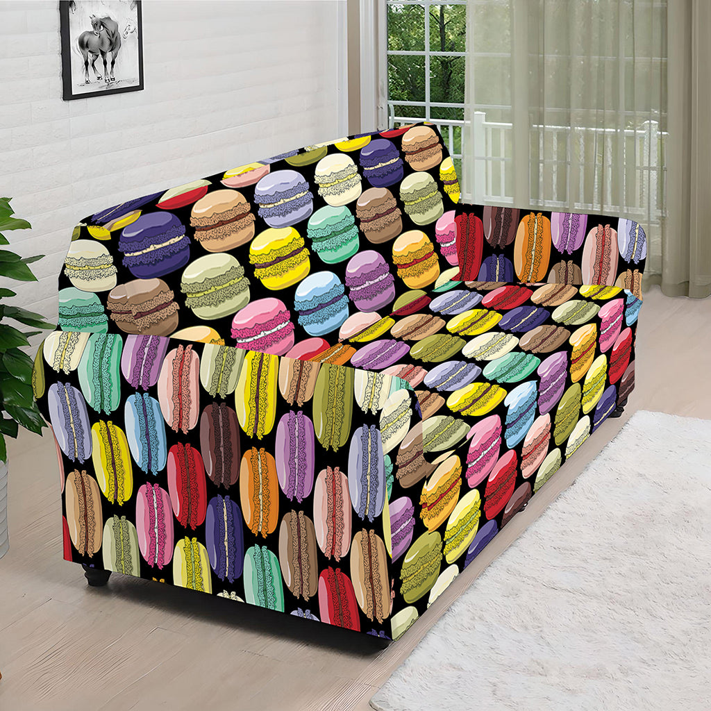 French Macarons Pattern Print Sofa Cover