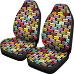 French Macarons Pattern Print Universal Fit Car Seat Covers