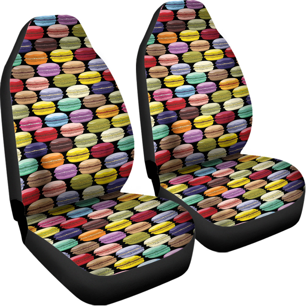 French Macarons Pattern Print Universal Fit Car Seat Covers