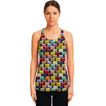 French Macarons Pattern Print Women's Racerback Tank Top