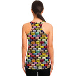 French Macarons Pattern Print Women's Racerback Tank Top
