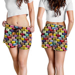French Macarons Pattern Print Women's Shorts