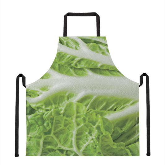 Fresh Cabbage Leaf Print Apron