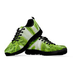 Fresh Cabbage Leaf Print Black Sneakers