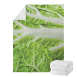 Fresh Cabbage Leaf Print Blanket