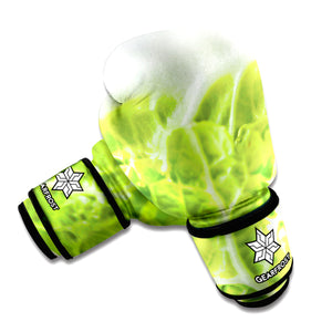 Fresh Cabbage Leaf Print Boxing Gloves