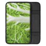 Fresh Cabbage Leaf Print Car Center Console Cover
