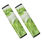 Fresh Cabbage Leaf Print Car Seat Belt Covers