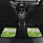 Fresh Cabbage Leaf Print Front and Back Car Floor Mats