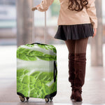 Fresh Cabbage Leaf Print Luggage Cover
