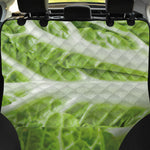 Fresh Cabbage Leaf Print Pet Car Back Seat Cover