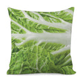 Fresh Cabbage Leaf Print Pillow Cover