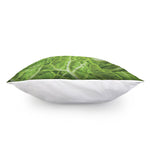 Fresh Cabbage Leaf Print Pillow Cover