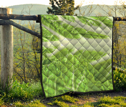 Fresh Cabbage Leaf Print Quilt
