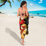 Fresh Fruits And Vegetables Print Beach Sarong Wrap