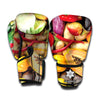 Fresh Fruits And Vegetables Print Boxing Gloves