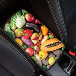 Fresh Fruits And Vegetables Print Car Center Console Cover