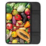 Fresh Fruits And Vegetables Print Car Center Console Cover