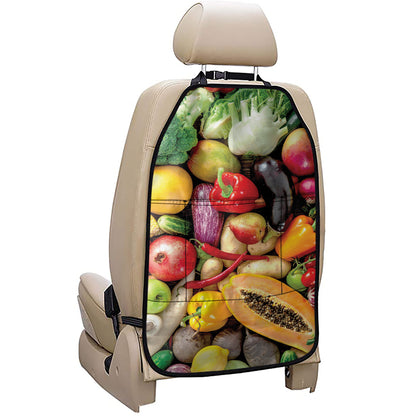 Fresh Fruits And Vegetables Print Car Seat Organizers