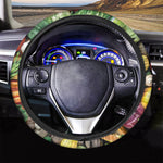 Fresh Fruits And Vegetables Print Car Steering Wheel Cover