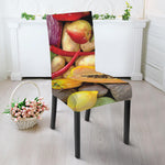 Fresh Fruits And Vegetables Print Dining Chair Slipcover