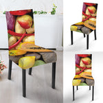 Fresh Fruits And Vegetables Print Dining Chair Slipcover