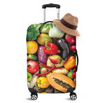 Fresh Fruits And Vegetables Print Luggage Cover