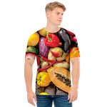 Fresh Fruits And Vegetables Print Men's T-Shirt