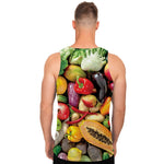 Fresh Fruits And Vegetables Print Men's Tank Top