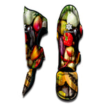 Fresh Fruits And Vegetables Print Muay Thai Shin Guard